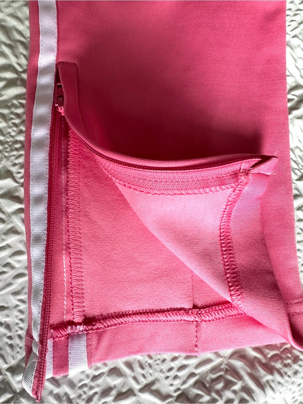 adidas Women’s Pink Track Joggers with Side Stripes - Picture 6 of 11